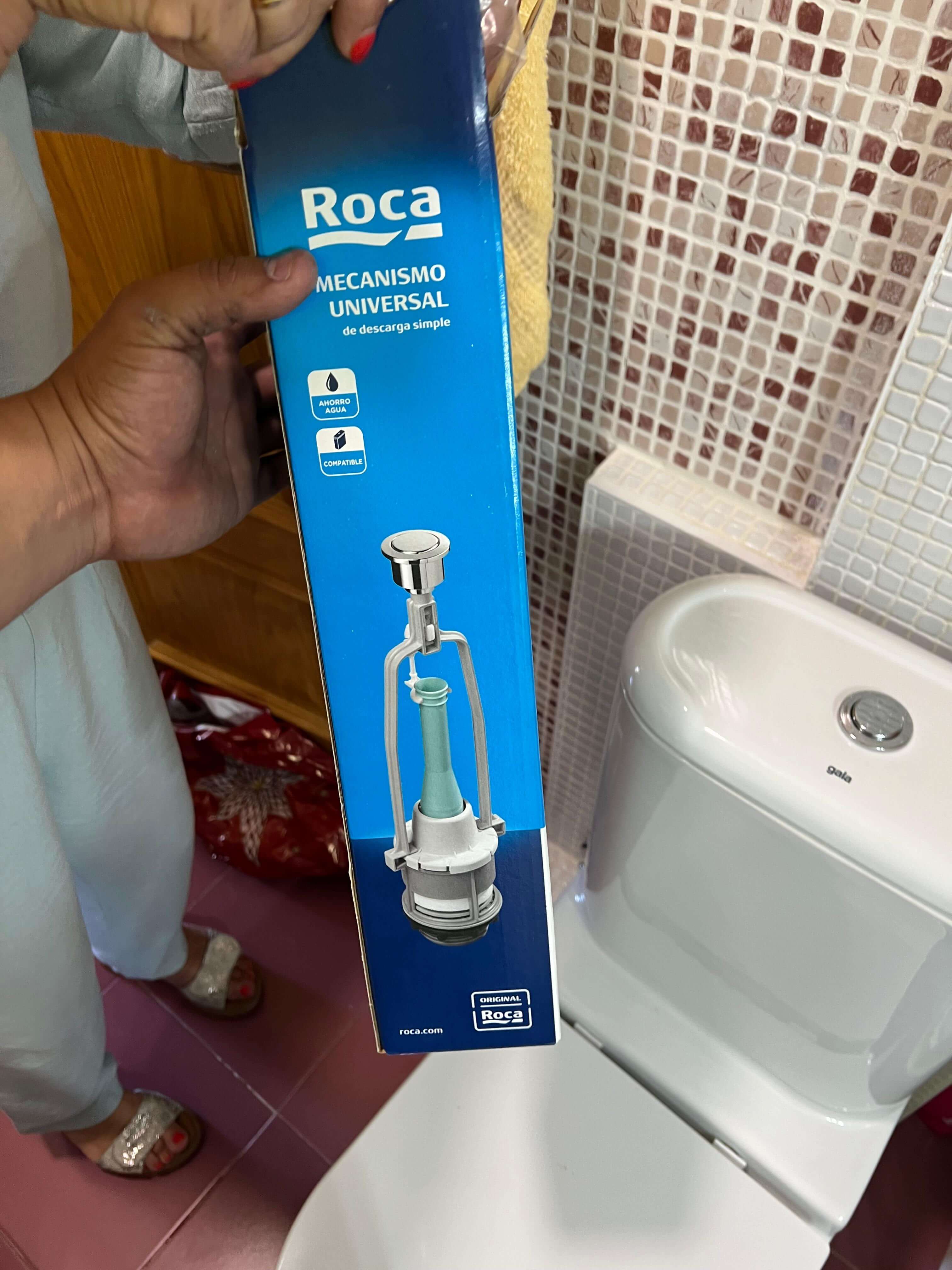Mecanismo de cisterna instalado